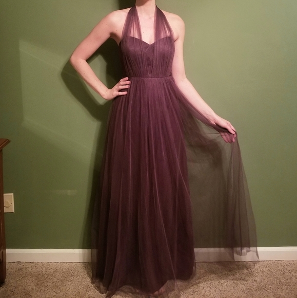 Jenny Yoo Annabelle Dress (Raisin) - Picture 4 of 6